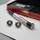 طقم قلم وكبك مونت بلانك بلاتينيوم