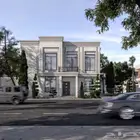تصميم واجهات فيلا نيو كلاسك احترافية