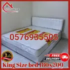 سرير نفرين 200 180 مع المرتبه زنبر  و طبي مودل جدبد