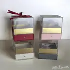 علب هدايا مربعه وبيضاويه