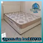 Queen size bed 150x200 with mattress 20cm ( سرير 200 150