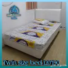 سرير نفر و نص مع المرتبه 190 120