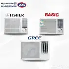 مكيفات(Fisher) (Gree) (Basc) شباك (18) (24)