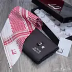 قماش دنهل مقلم خامة و جودة فاخره مع شماغ دنهل قطن 100