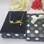 سلسل واساور وبروشات مصممه بلاسم حسب الطلب مطلي بذهب