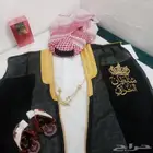 طقم ولادي ثوب سعودي شماغ مشبوك وصندل وبشت تطريز حسب الطلب