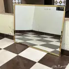مراية بإطار ذهبي 130 90 سم