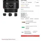 عدسات كانون أصلية للبيع (50mm و 24mm) Canon بحالة ممتازة