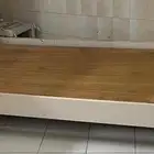سرير حديد محاط لسرير خشب زائد لوح خشبي لدعم المرتبة