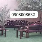 كراسي حديد خارجية جلسات مراكيز احواش استراحات