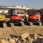 حفارات بكلينات صغيره للإجار اليومي والشهري