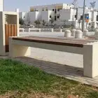 احواض زراعية وكراسي خرسانية مسبقة الصب