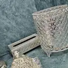 طقم سلة قمامة وعلبة مناديل