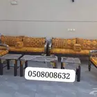 كراسي حديد خارجية جلسات مراكيز احواش استراحات شاليهات كراسي