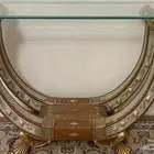كونسول   طاولة كبيرة مع 4 طاولات خدمة
