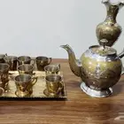 طقم نحاسي معتق دمشقي البيع مستعجل