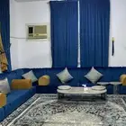 مجلس ارضي مع طاولة وستارة للبيع 750