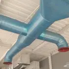 مكيف هواء مركزي معزول بقنوات دائرية ومربعة