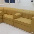 تفصيل و تنجيد كنب جلسه عربي ستاره ويفي وتركيب ستاره دولاب