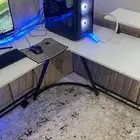 طاولة حرف L جديده بالكرتون
