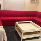 كنب احمر شبه جديد