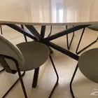 Marble Dining table - 180 cm with 6 chairs