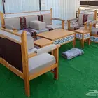 جلسات خارجبة وداخلية خشب رسمية للبيع