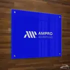 تصميم وطباعه لوحات مكتبية اكليريك واسماء abs اسود وزهبي