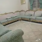طقم كنب للبيع مع الفرشه والستاره