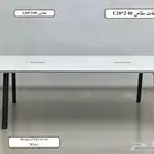 طاولات اجتماعات متوفر بلون أبيض و بني
