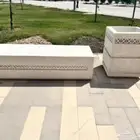 كراسي خرسانية احواض زهوز جميع أعمال زينة الحدائق