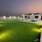 تنسيق حدائق ابوعريش صبيا جيزان احدمسارحه عشب صناعي انجيله