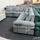 كنب جديد جاهز أو تفصيل حرف ال و7نفر شامل التوصيل