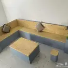 جلسات خارجية فيبر جلاس ومجسمات وأشكال مختلفة