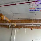 مكيفات عادية ومركزية ودكت مع تمديد نحاس وأعمال التأسيس كاملة