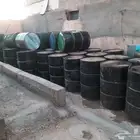 براميل عزل فاضيه حوالي 100برميل