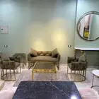 للبيع طقم جلسة مودرن فاخر   شغل استانلس ذهبي فخم