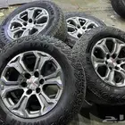 كفرات جودير أمريكي مقاس 265.65.18 مع جنوط جمس اصلي وكاله 18