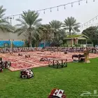 تنظيم حفلات ومناسبات ويوجدخيم ويوجد كرسي ملكي وزل ملكي