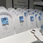 متاح تنفيذ اي شكل ل كروت الطاوله  تعليقات المايه توزيعات