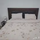 غرفه نوم للبيع سرير ودولاب تسريحة بدون مرتبه