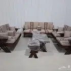 كراسي خشب وجلسات خارجية