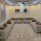 كنب نظيف للبيع - 8 قطع - لون رمادي فاتح