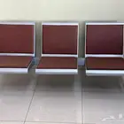 كرسي انتظار ثلاثي  مقاعد ثلاثي  ثنائي  مفرد  استيل وجلد
