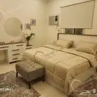 غرفة نوم كاملة لون أبيض و بني