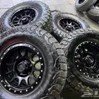 جنوط ميثود رام 5 مسمار مع كفرات نص حجري مقاس 315 70 17