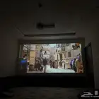 للايجار بروجكتر مع شاشة العرض وسماعات