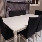 طاولة طعام للبيع أكيا خشب لون ابيض لولوي
