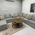كنب صالة8متر مع طاولة