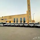 الايجار باصات و حافلات وسيارات لنقل الترددي